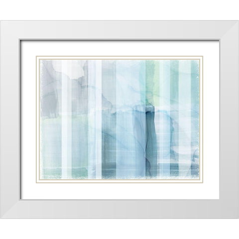 Portico II White Modern Wood Framed Art Print with Double Matting by Naskrent, Delores