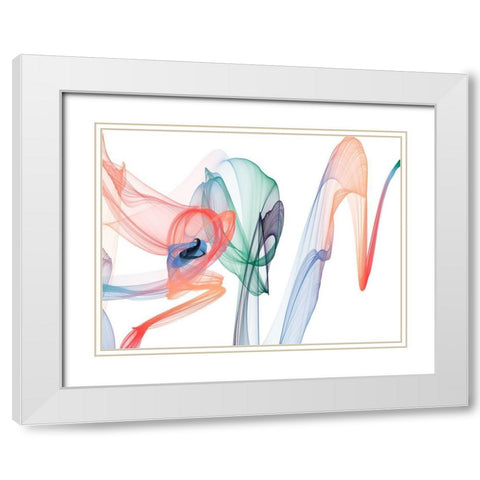 Dynamic Movement VI White Modern Wood Framed Art Print with Double Matting by Orlov, Irena