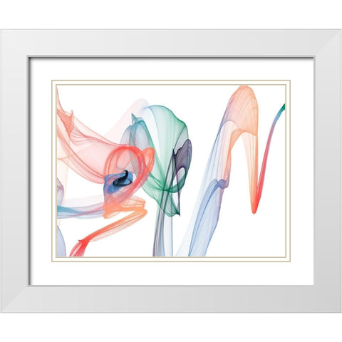 Dynamic Movement VI White Modern Wood Framed Art Print with Double Matting by Orlov, Irena