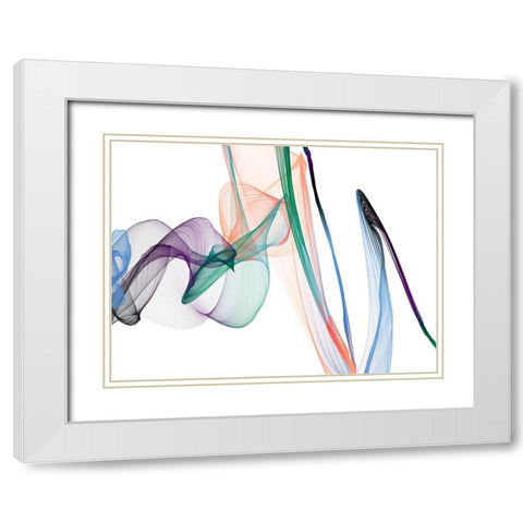 Dynamic Movement VII White Modern Wood Framed Art Print with Double Matting by Orlov, Irena