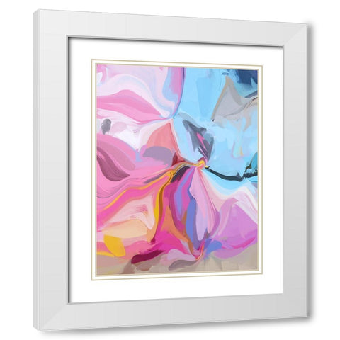Colorful Lollipops I White Modern Wood Framed Art Print with Double Matting by Orlov, Irena