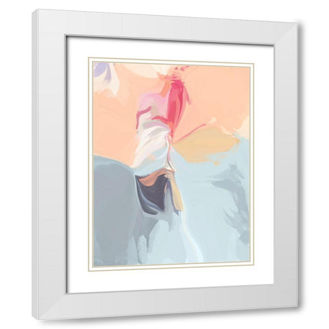 Deep Note II White Modern Wood Framed Art Print with Double Matting by Orlov, Irena