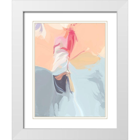 Deep Note II White Modern Wood Framed Art Print with Double Matting by Orlov, Irena
