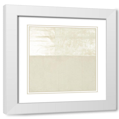 Diffused Limestone I White Modern Wood Framed Art Print with Double Matting by Lam, Vanna
