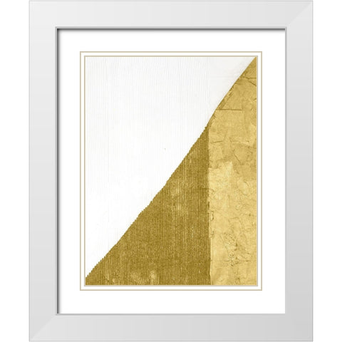 Gilded Echelon II White Modern Wood Framed Art Print with Double Matting by Stramel, Renee W.