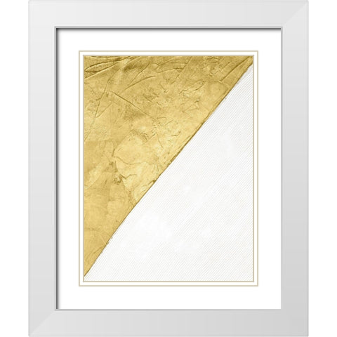 Gilded Echelon III White Modern Wood Framed Art Print with Double Matting by Stramel, Renee W.