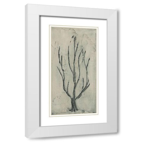 Sea Bevy II White Modern Wood Framed Art Print with Double Matting by Stramel, Renee W.