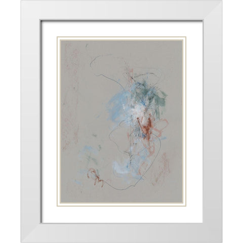 Intrinsic Meaning I White Modern Wood Framed Art Print with Double Matting by Stramel, Renee W.