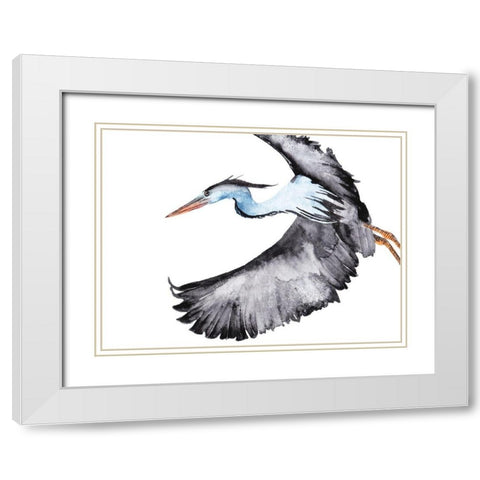 From the Sky IV White Modern Wood Framed Art Print with Double Matting by Wang, Melissa