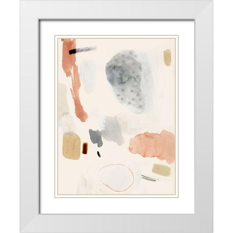 Poco II White Modern Wood Framed Art Print with Double Matting by Barnes, Victoria