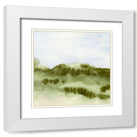 Summer Dreamscape II White Modern Wood Framed Art Print with Double Matting by Caroline, Emma
