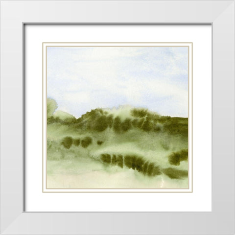 Summer Dreamscape II White Modern Wood Framed Art Print with Double Matting by Caroline, Emma