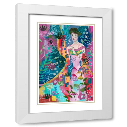 In Dreams I White Modern Wood Framed Art Print with Double Matting by Wang, Melissa