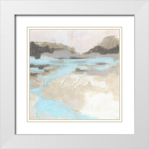 Neutral Plain I White Modern Wood Framed Art Print with Double Matting by Vess, June Erica