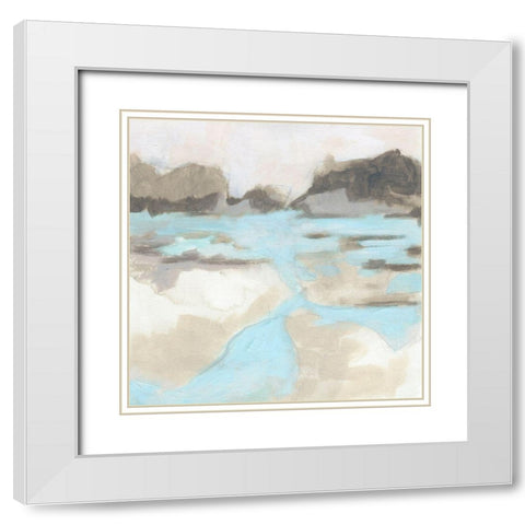 Neutral Plain II White Modern Wood Framed Art Print with Double Matting by Vess, June Erica