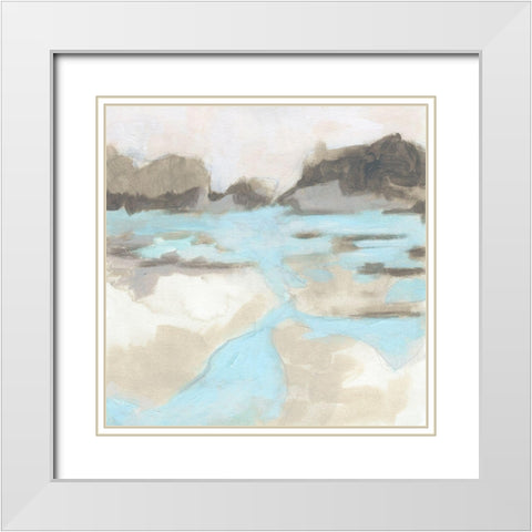 Neutral Plain II White Modern Wood Framed Art Print with Double Matting by Vess, June Erica