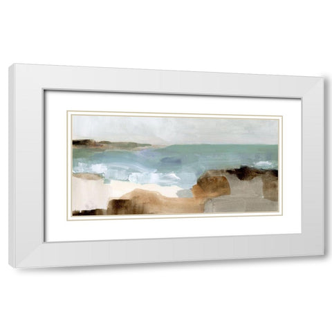 Ocean Sigh III White Modern Wood Framed Art Print with Double Matting by Barnes, Victoria