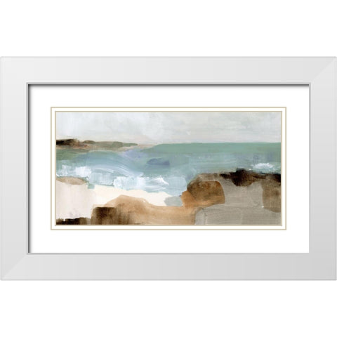 Ocean Sigh III White Modern Wood Framed Art Print with Double Matting by Barnes, Victoria
