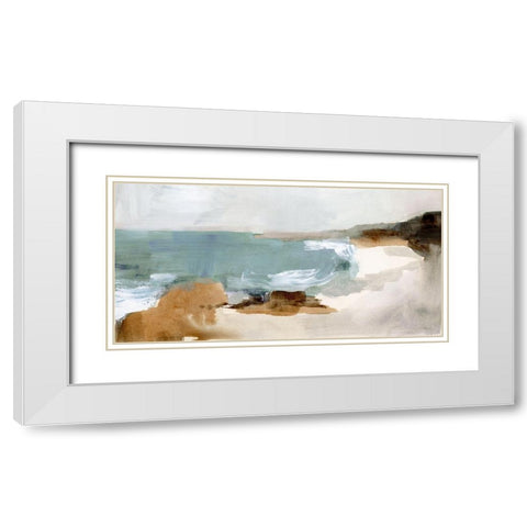 Ocean Sigh IV White Modern Wood Framed Art Print with Double Matting by Barnes, Victoria