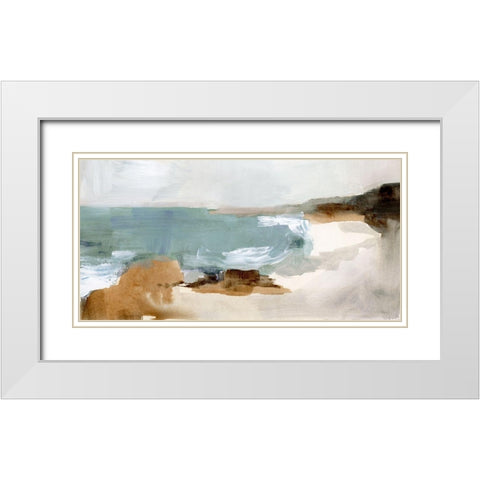 Ocean Sigh IV White Modern Wood Framed Art Print with Double Matting by Barnes, Victoria