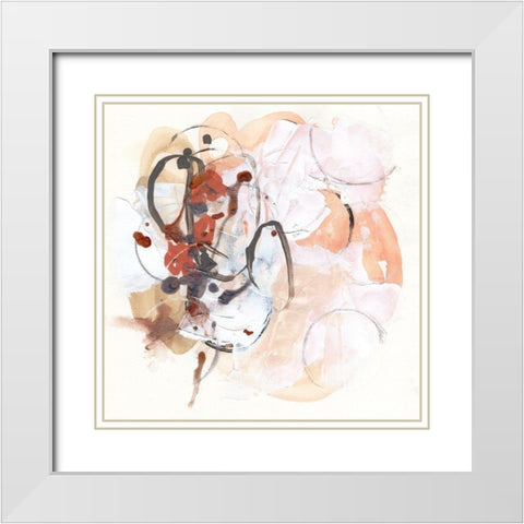 Rosewood II White Modern Wood Framed Art Print with Double Matting by Vess, June Erica