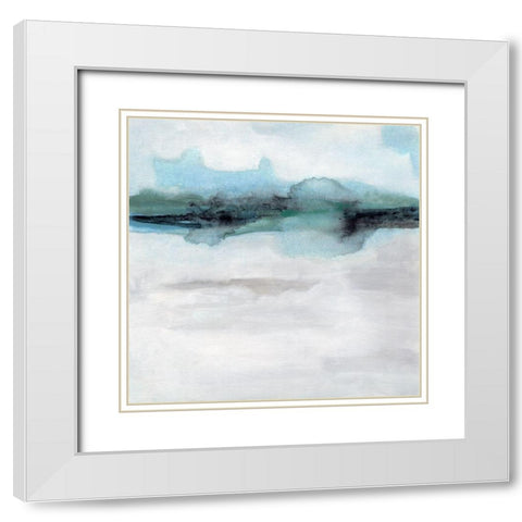Coastline Mirage I White Modern Wood Framed Art Print with Double Matting by Vess, June Erica