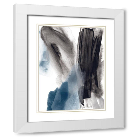 Meta Mineral II White Modern Wood Framed Art Print with Double Matting by Vess, June Erica