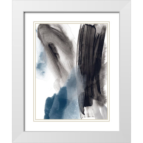 Meta Mineral II White Modern Wood Framed Art Print with Double Matting by Vess, June Erica
