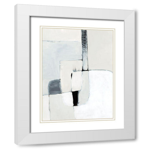 Soft Spoken I White Modern Wood Framed Art Print with Double Matting by Barnes, Victoria