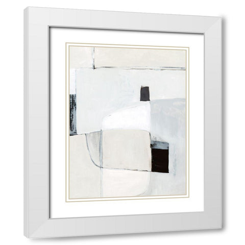 Soft Spoken II White Modern Wood Framed Art Print with Double Matting by Barnes, Victoria