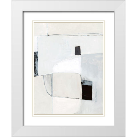 Soft Spoken II White Modern Wood Framed Art Print with Double Matting by Barnes, Victoria