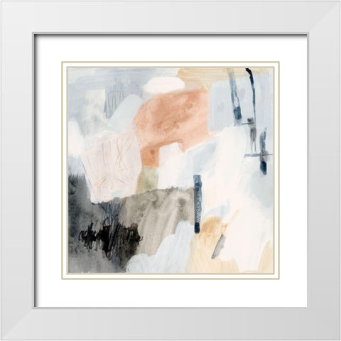 Singe II White Modern Wood Framed Art Print with Double Matting by Barnes, Victoria