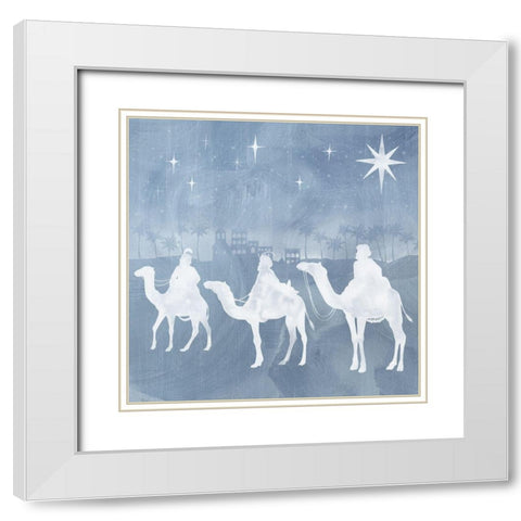 Star of Bethlehem II White Modern Wood Framed Art Print with Double Matting by Popp, Grace