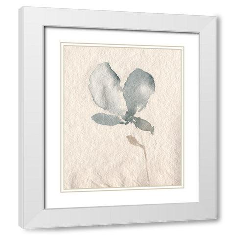 UA Fleur Petite IV White Modern Wood Framed Art Print with Double Matting by Goldberger, Jennifer