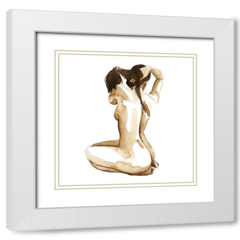 With Herself I White Modern Wood Framed Art Print with Double Matting by Popp, Grace