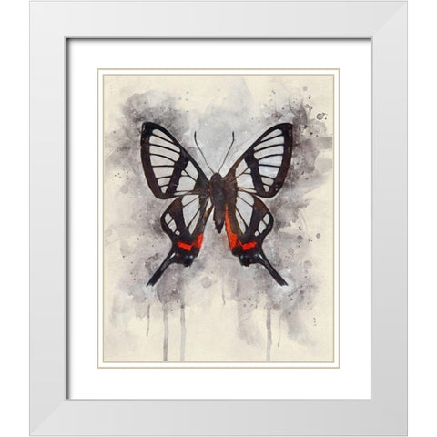 Natural Abstraction II White Modern Wood Framed Art Print with Double Matting by Robertson, Leda