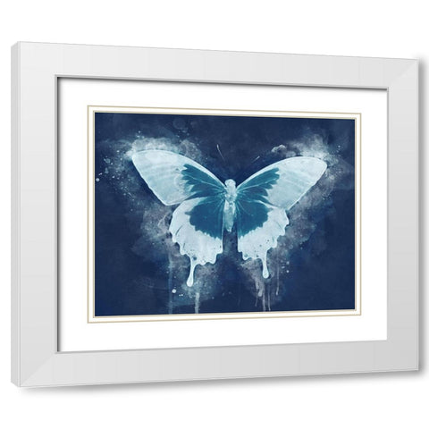 Natures Angel I White Modern Wood Framed Art Print with Double Matting by Robertson, Leda