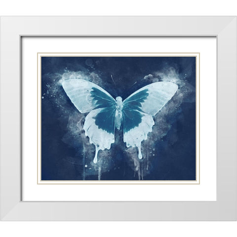 Natures Angel I White Modern Wood Framed Art Print with Double Matting by Robertson, Leda