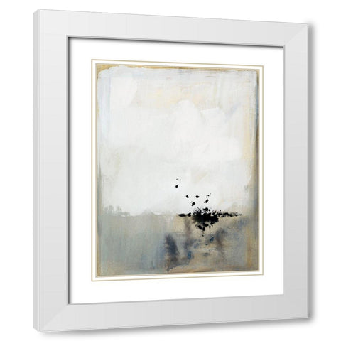 Passel II White Modern Wood Framed Art Print with Double Matting by Barnes, Victoria