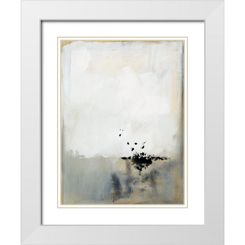 Passel II White Modern Wood Framed Art Print with Double Matting by Barnes, Victoria