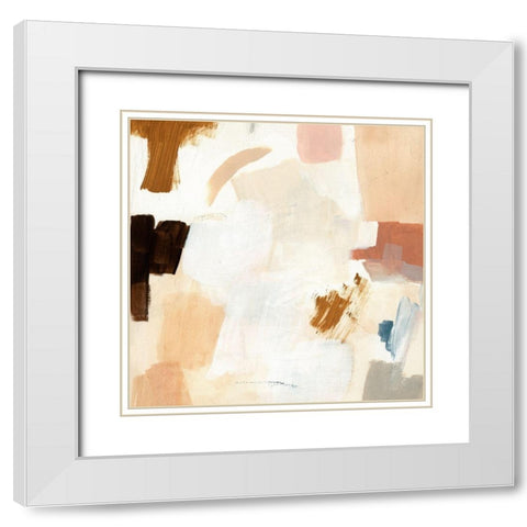 Sprung I White Modern Wood Framed Art Print with Double Matting by Barnes, Victoria