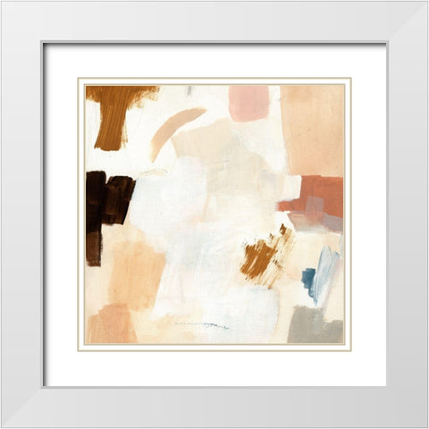 Sprung I White Modern Wood Framed Art Print with Double Matting by Barnes, Victoria