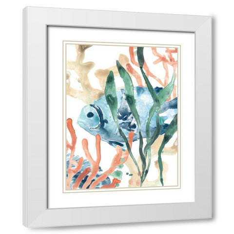 In the Kelp II White Modern Wood Framed Art Print with Double Matting by Vess, June Erica