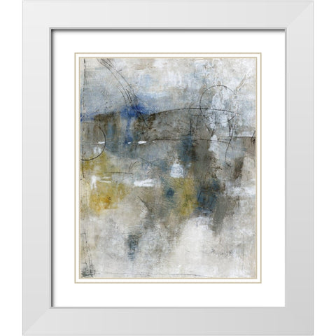 A View From Above I White Modern Wood Framed Art Print with Double Matting by OToole, Tim