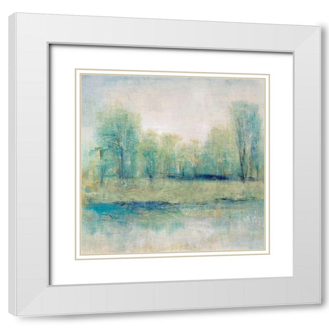 Seclusion II White Modern Wood Framed Art Print with Double Matting by OToole, Tim
