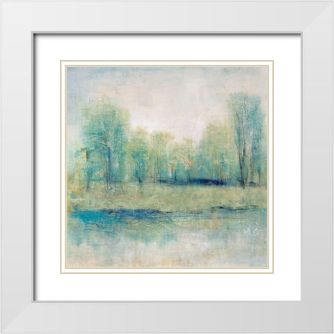 Seclusion II White Modern Wood Framed Art Print with Double Matting by OToole, Tim