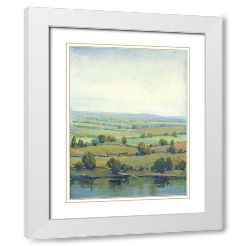Paradise Valley II White Modern Wood Framed Art Print with Double Matting by OToole, Tim