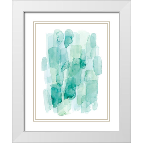 Water Whispers I White Modern Wood Framed Art Print with Double Matting by Popp, Grace