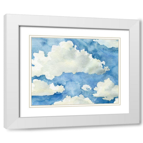 California Sky I White Modern Wood Framed Art Print with Double Matting by Caroline, Emma