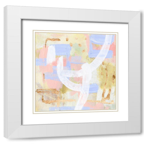 Champagne Blush IV White Modern Wood Framed Art Print with Double Matting by Wang, Melissa